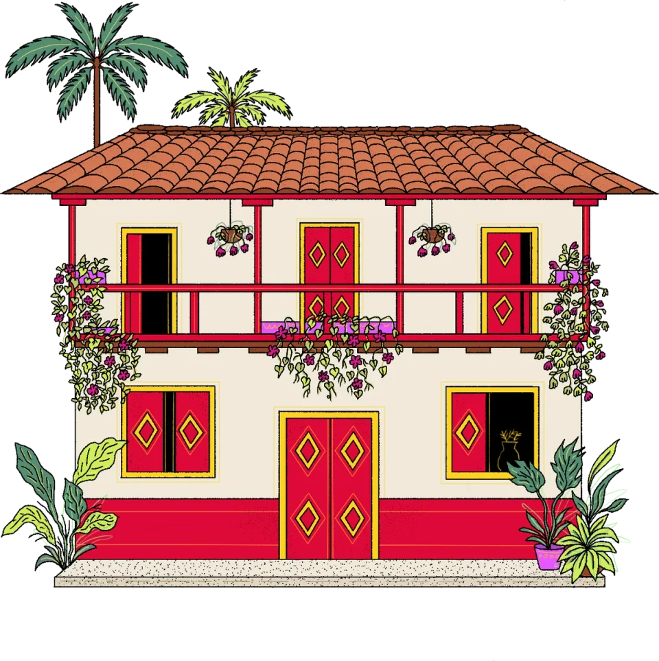 Salento Coffee House, from the Canva Represents Colombia collection