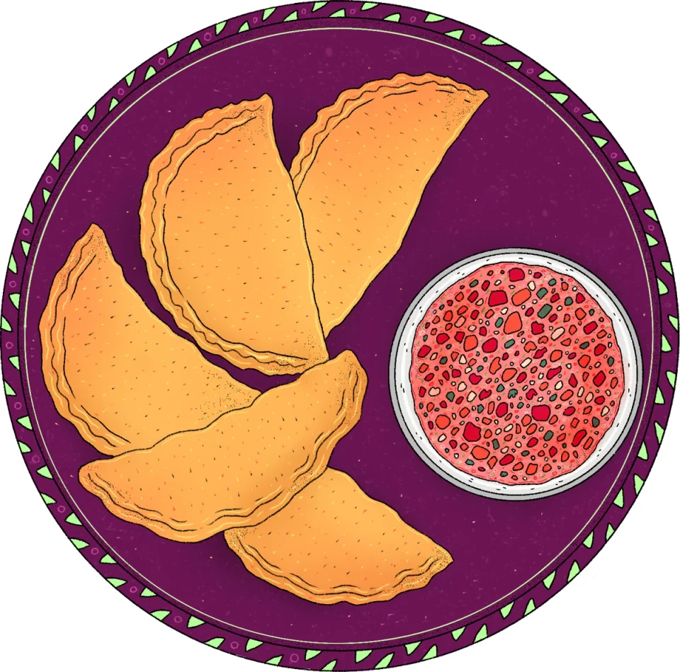 Empanadas, from the Canva Represents Colombia collection