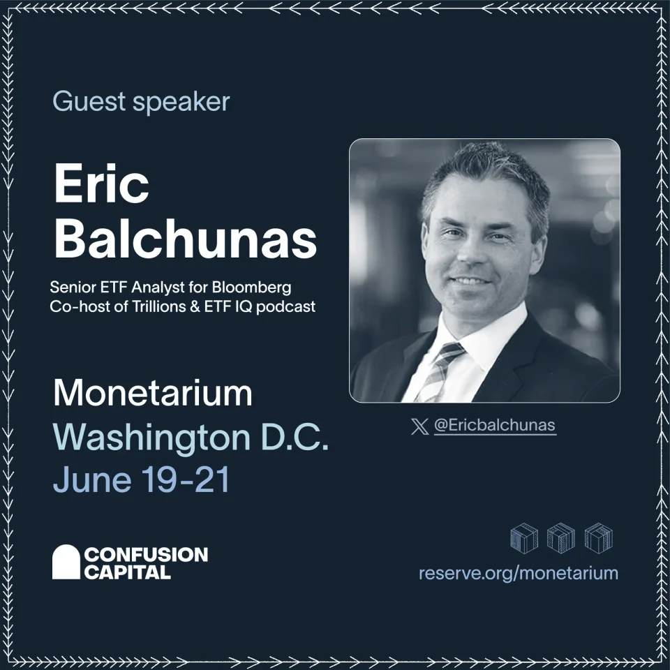 Speaker announcement for Eric Balchunas