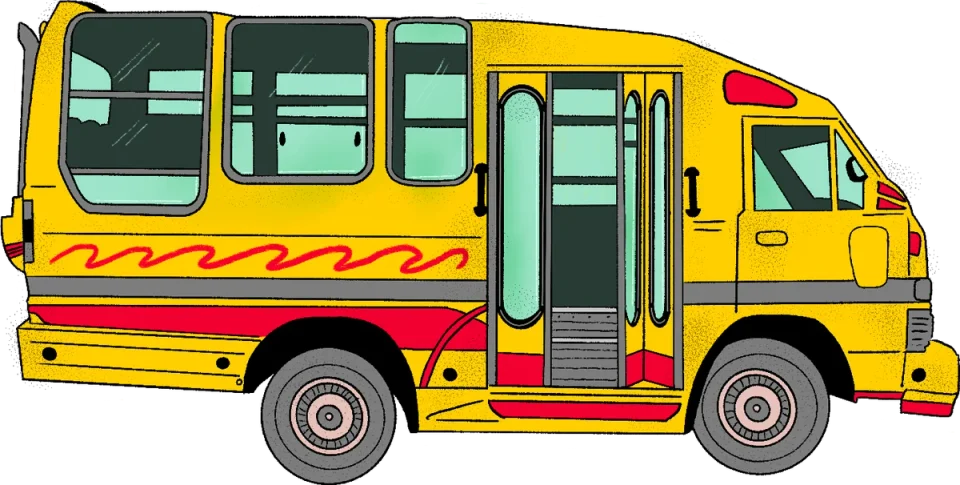 Bogotá Buseta, from the Canva Represents Colombia collection